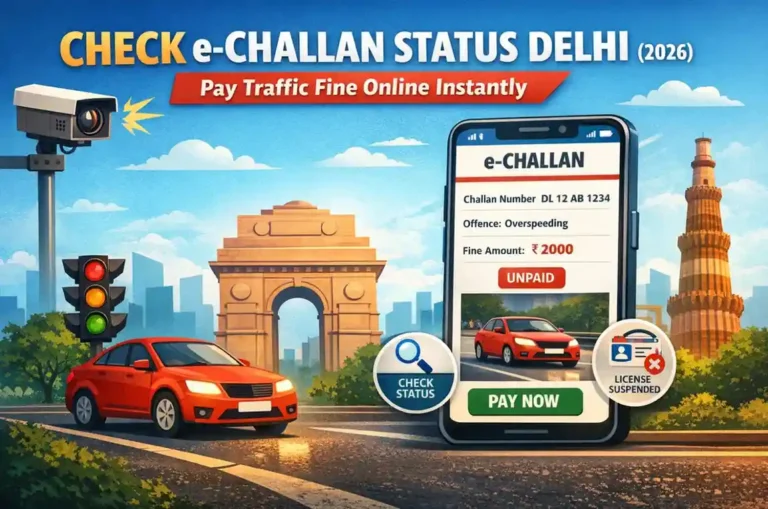 echallan status Delhi