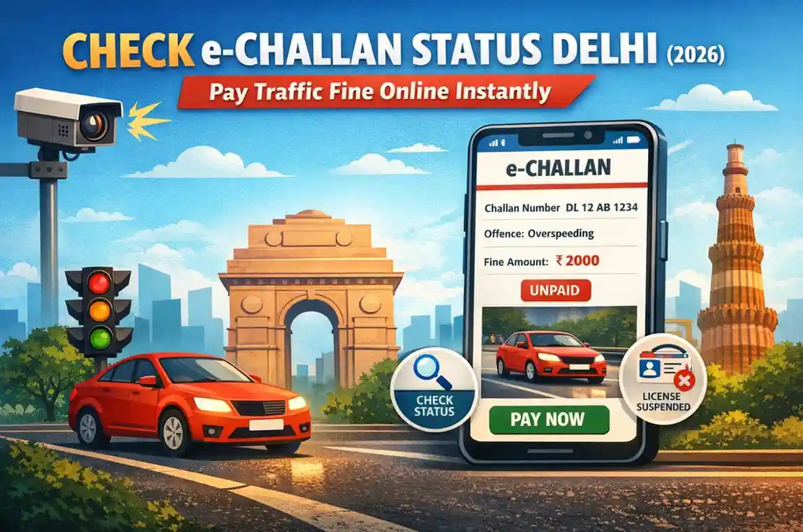 echallan status Delhi